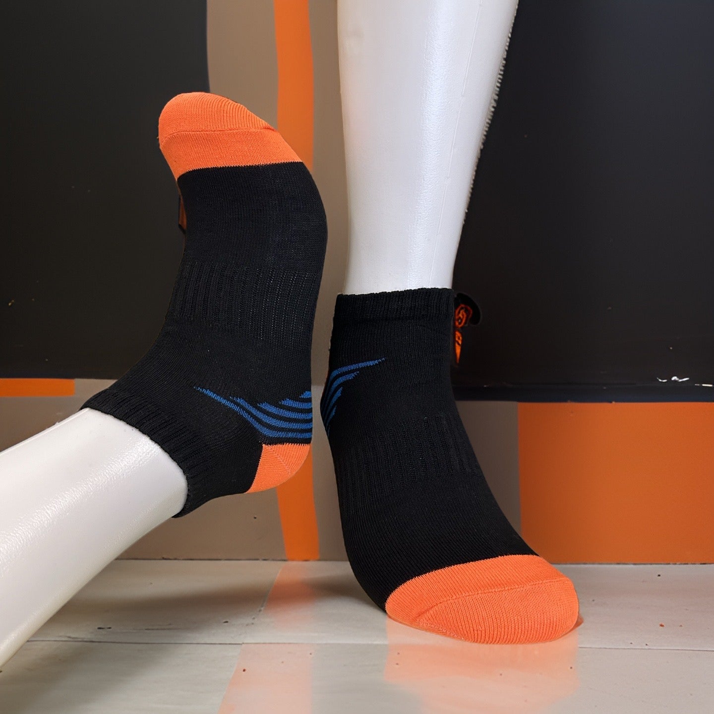 Black Citrus Ankle Socks