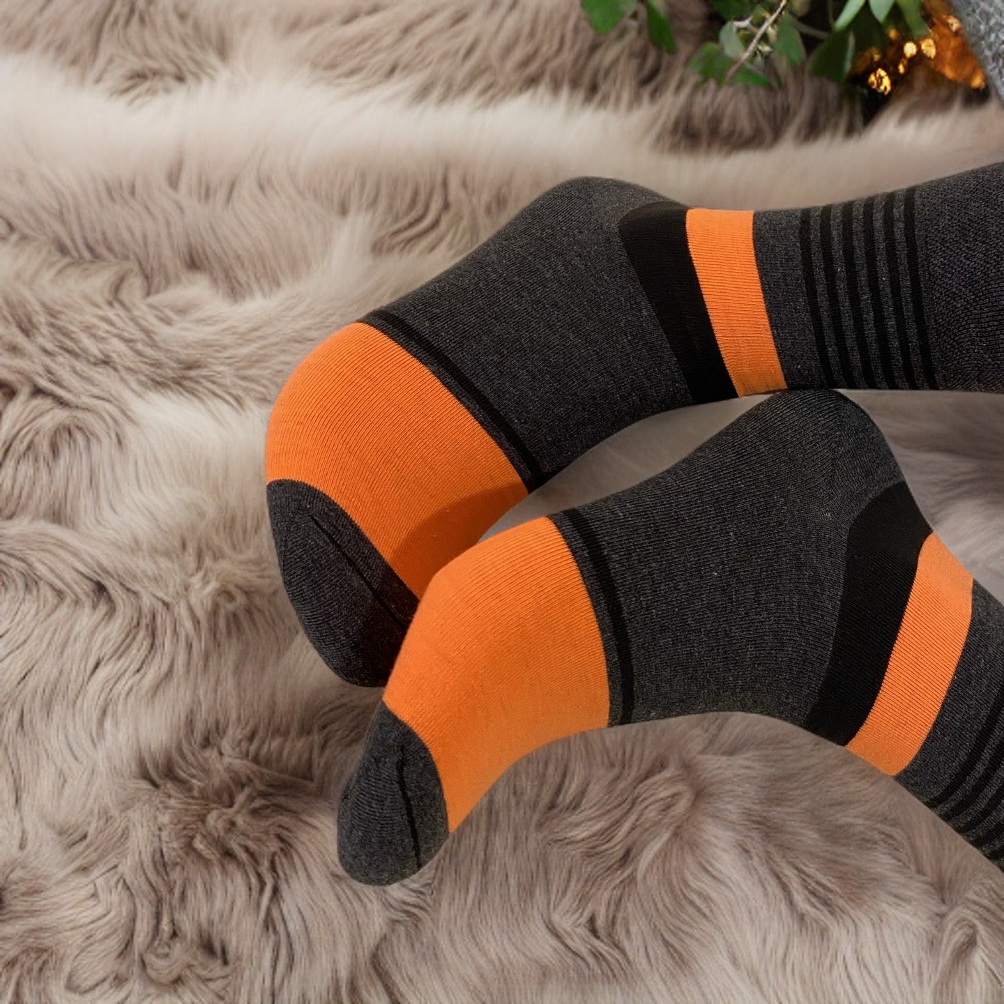 Pumpkin Ash Full Socks