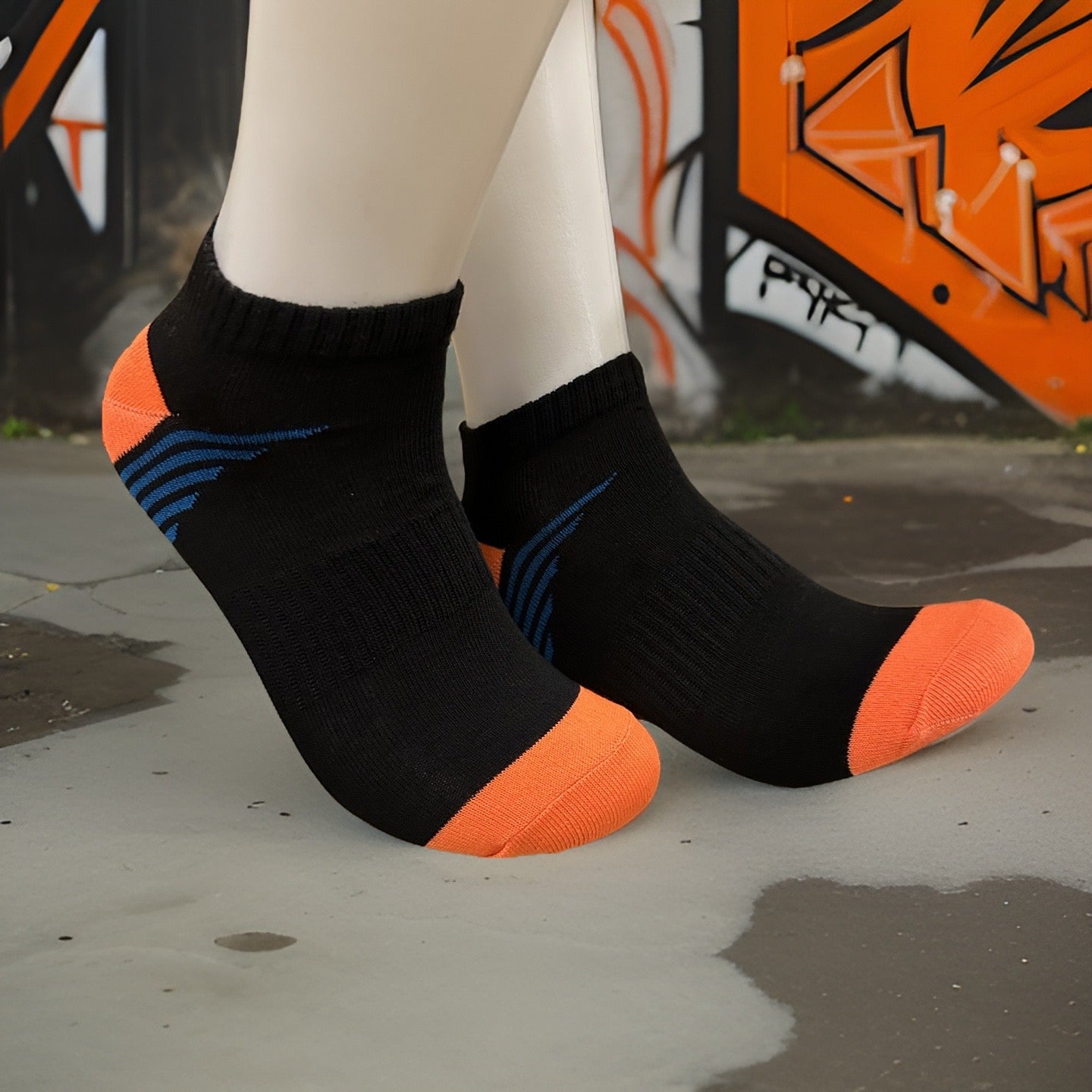 Black Citrus Ankle Socks